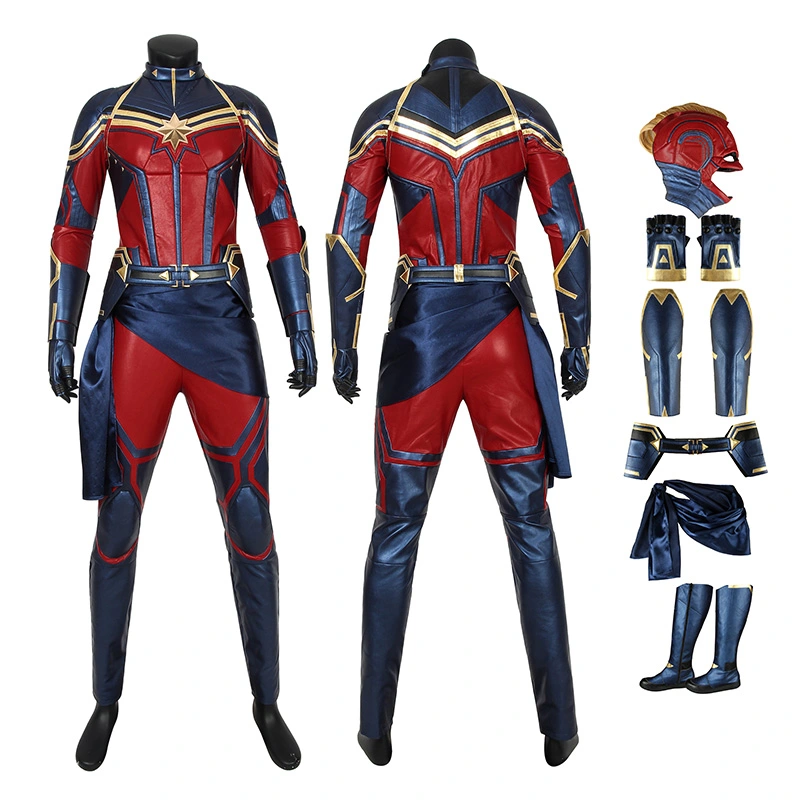 Carol Danvers Costume Avengers 4 Endgame Captain Marvel Cosplay Costume 1 Carol Danvers Costume Avengers 4 Endgame Captain Marvel Cosplay Costume