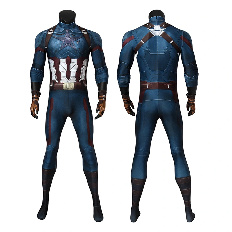 Captain America Costume Avengers 3 Infinity War Steve Rogers Jumpsuit Cosplay Costumes 1 Captain America Costume Avengers 3 Infinity War Steve Rogers Jumpsuit Cosplay Costumes