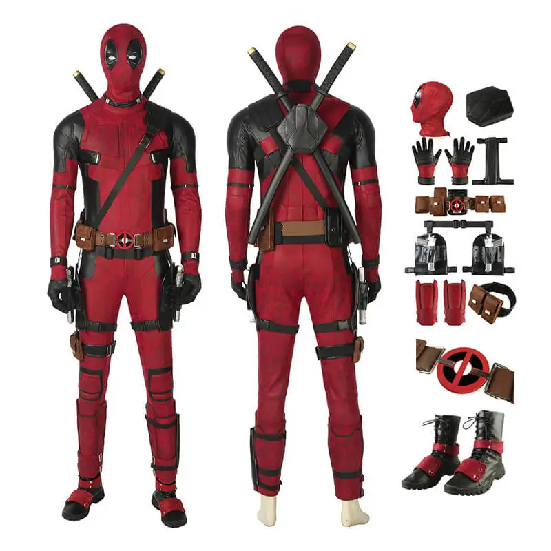 Deadpool 2 Costume Wade Wilson Deadpool Cosplay Costume Full Set 1 Deadpool 2 Costume Wade Wilson Deadpool Cosplay Costume Full Set