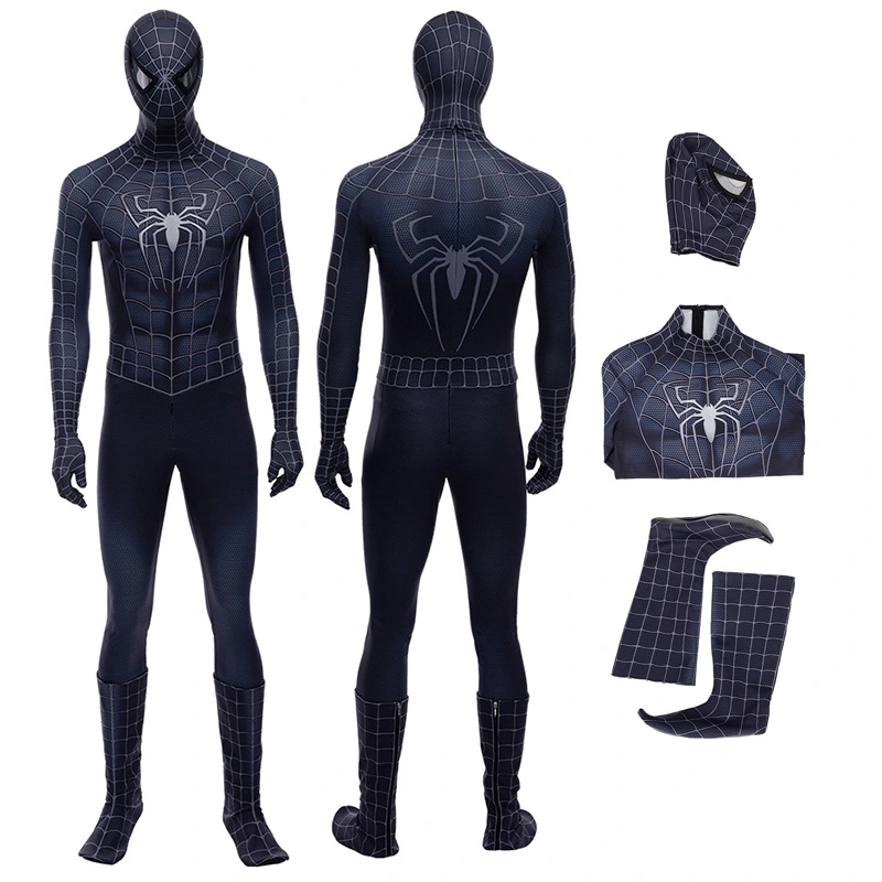 Adult Spider Man 3 Venom Spider-Man Halloween Cosplay Costume 1 Adult Spider Man 3 Venom Spider-Man Halloween Cosplay Costume