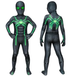 Spider Man Stealth Big Time Cosplay Costume Spiderman Jumpsuit For Kids