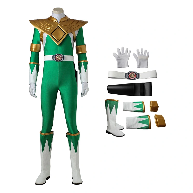 Burai Dragon Ranger Costume Green Mighty Morphin' Power Rangers Cosplay Costumes 1 Burai Dragon Ranger Costume Green Mighty Morphin' Power Rangers Cosplay Costumes