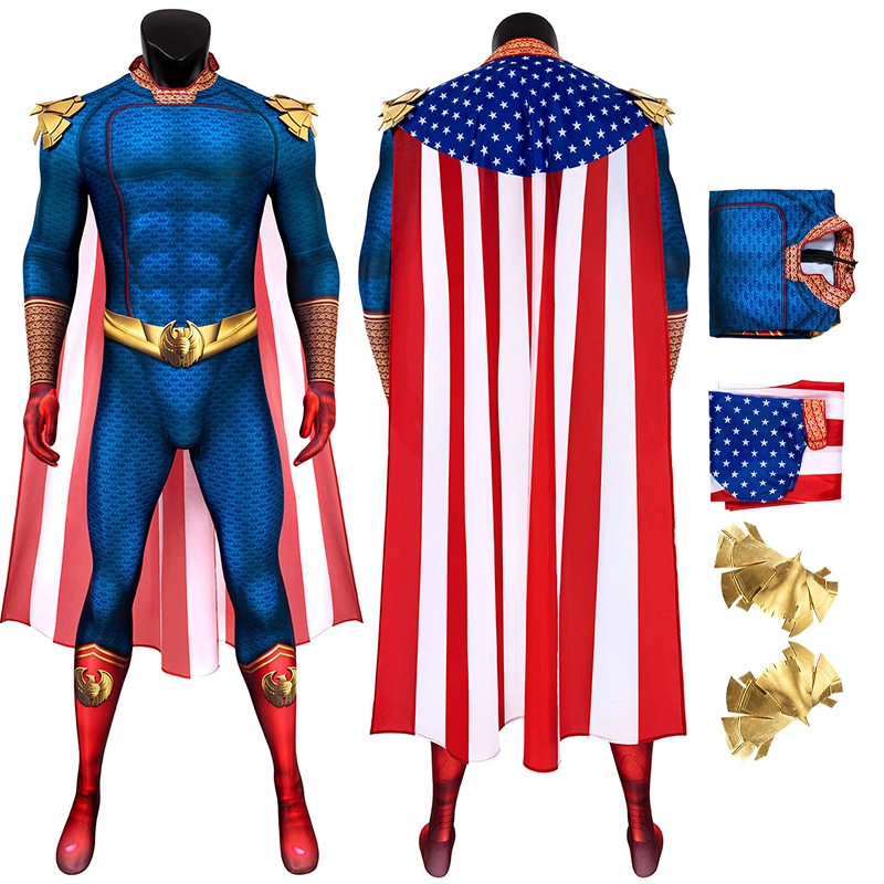 The Boys Cosplay Suit The Homelander Jumpsuit Costume For Adult 1 The Boys Cosplay Suit The Homelander Jumpsuit Costume For Adult