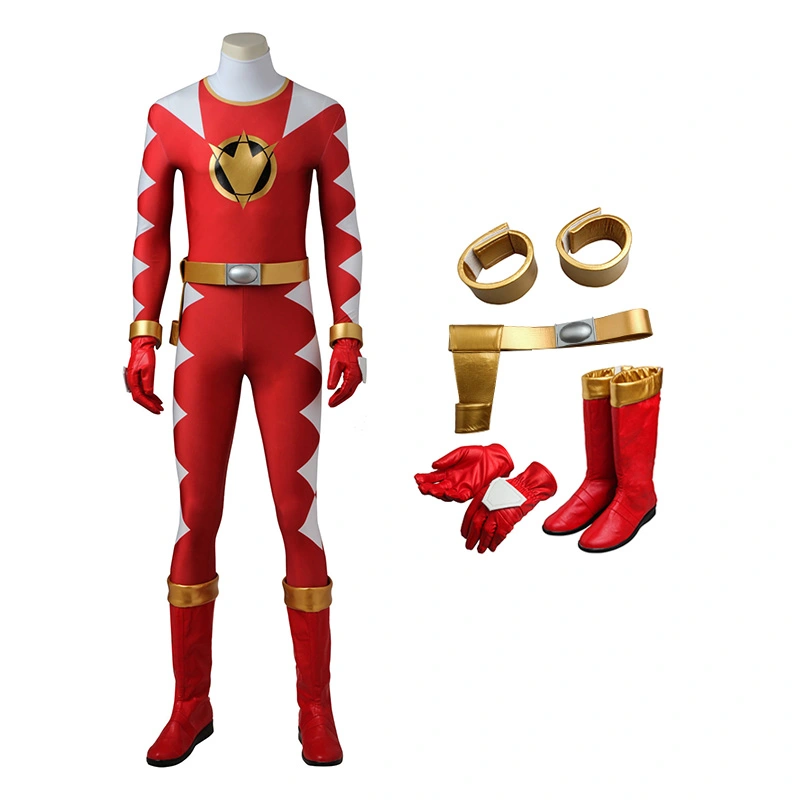 Power Rangers Dino Thunder Red Dino Ranger Conner McKnight Cosplay Costumes 1 Power Rangers Dino Thunder Red Dino Ranger Conner McKnight Cosplay Costumes