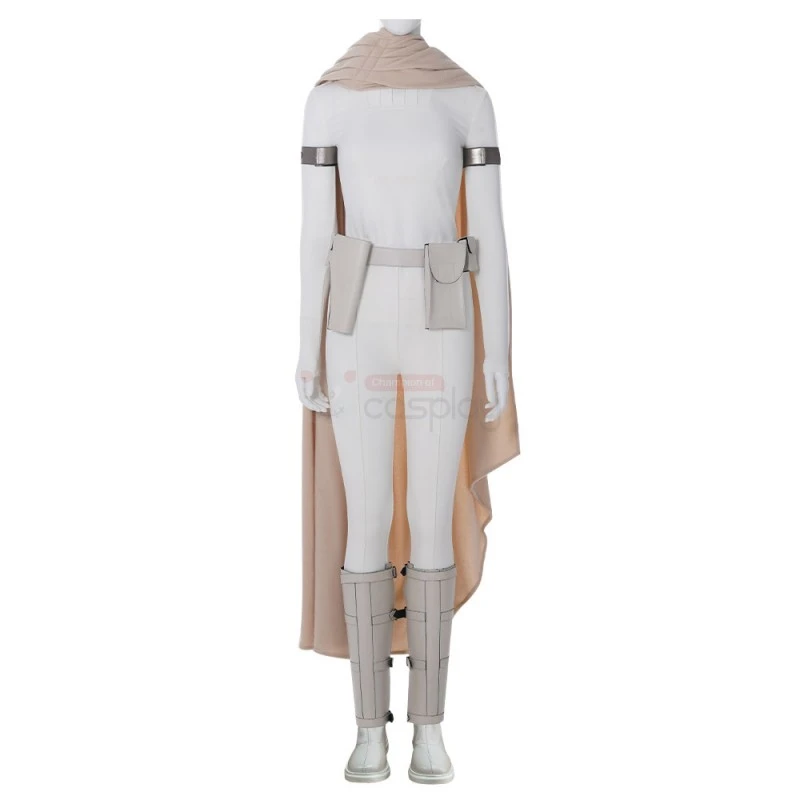Star Wars Padme Amidala White Cosplay Costume 2 Star Wars Padme Amidala White Cosplay Costume - Image 2