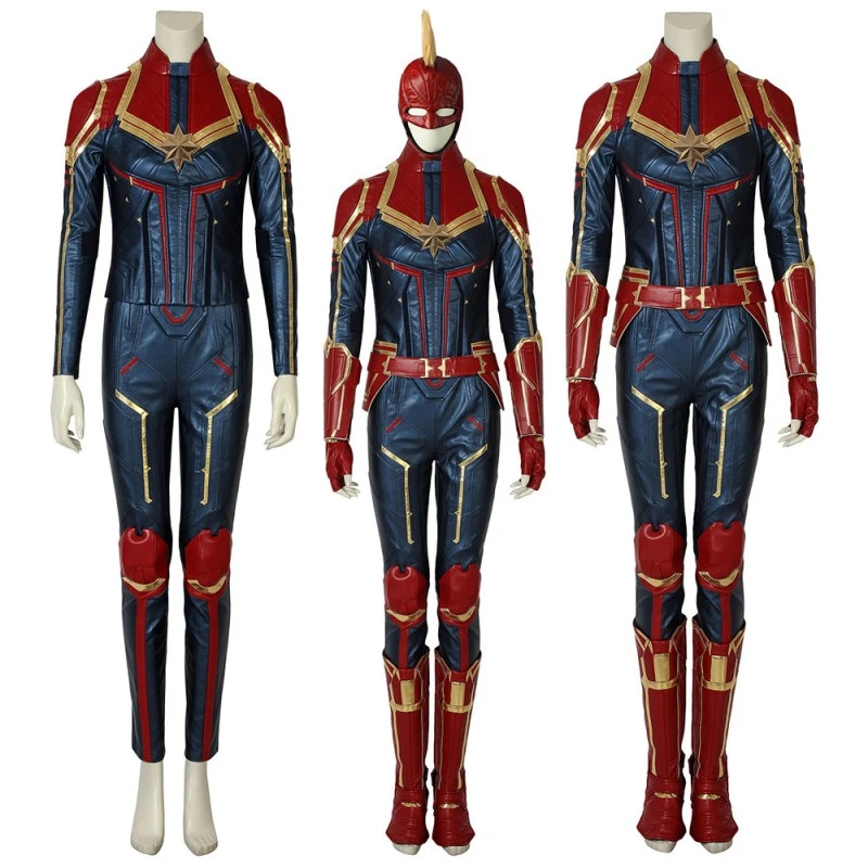 Movie Captain Marvel Carol Danvers Cosplay Costume 2 Movie Captain Marvel Carol Danvers Cosplay Costume - Image 2