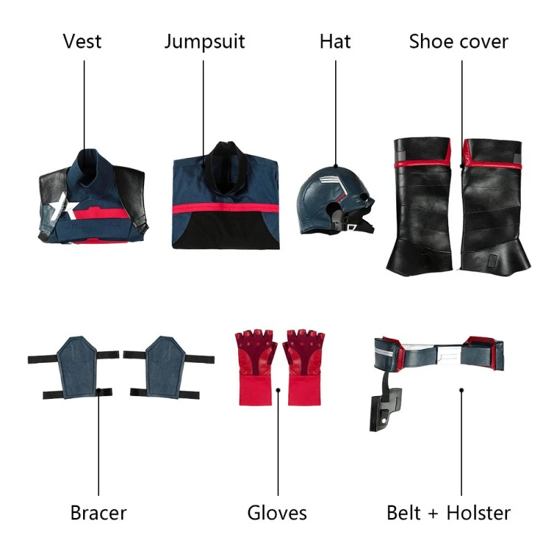 U.S. Agent Captain America Costume Falcons And The Winter Soldier Cosplay Costumes 26 U.S. Agent Captain America Costume Falcons And The Winter Soldier Cosplay Costumes - Image 26
