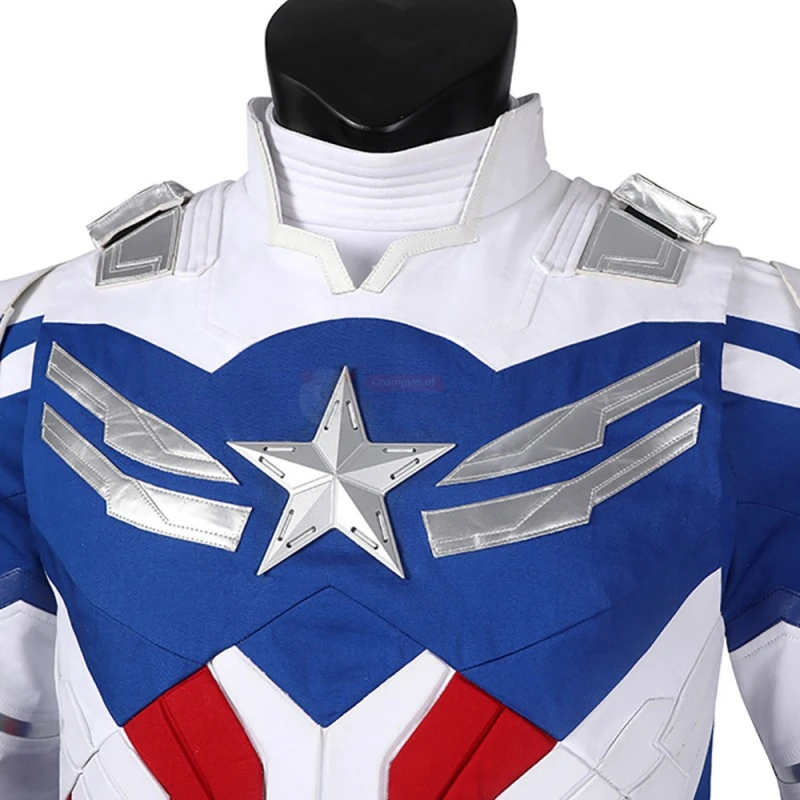 2021 Captain America Sam Wilson Costume New The Falcon And The Winter Soldier Cosplay Suit 5 2021 Captain America Sam Wilson Costume New The Falcon And The Winter Soldier Cosplay Suit - Image 5