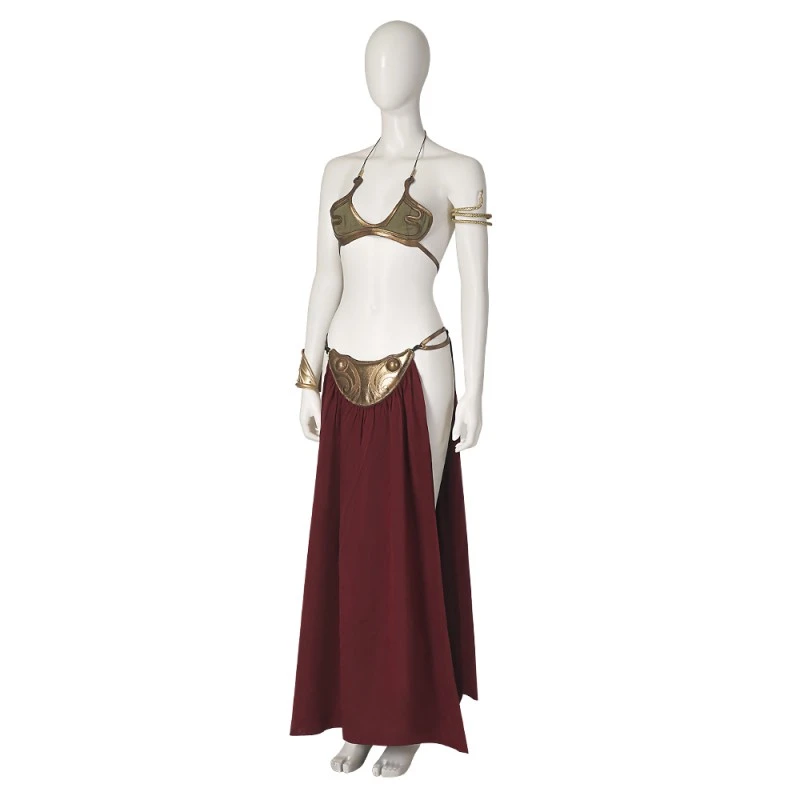 Star Wars 6 Princess Leia Cosplay Costumes Slave Outfit 3 Star Wars 6 Princess Leia Cosplay Costumes Slave Outfit - Image 3