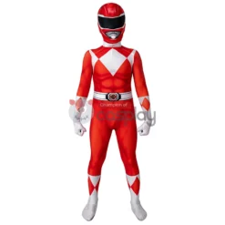Ready To Ship Sales 21 Ready To Ship For Kids Red Ranger Cosplay Costume