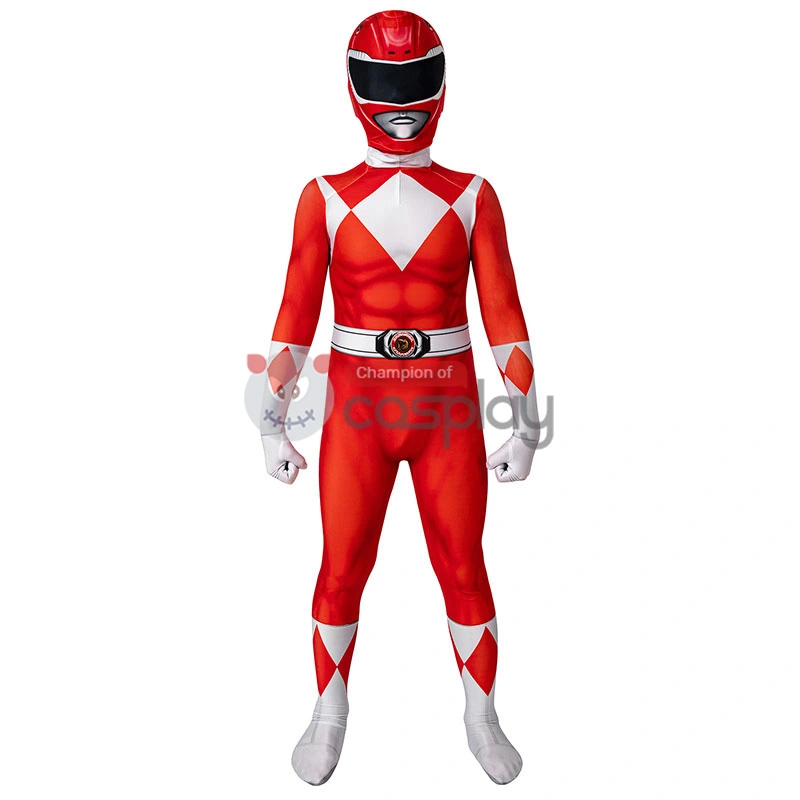 Ready To Ship For Kids Red Ranger Cosplay Costume 1 Ready To Ship For Kids Red Ranger Cosplay Costume