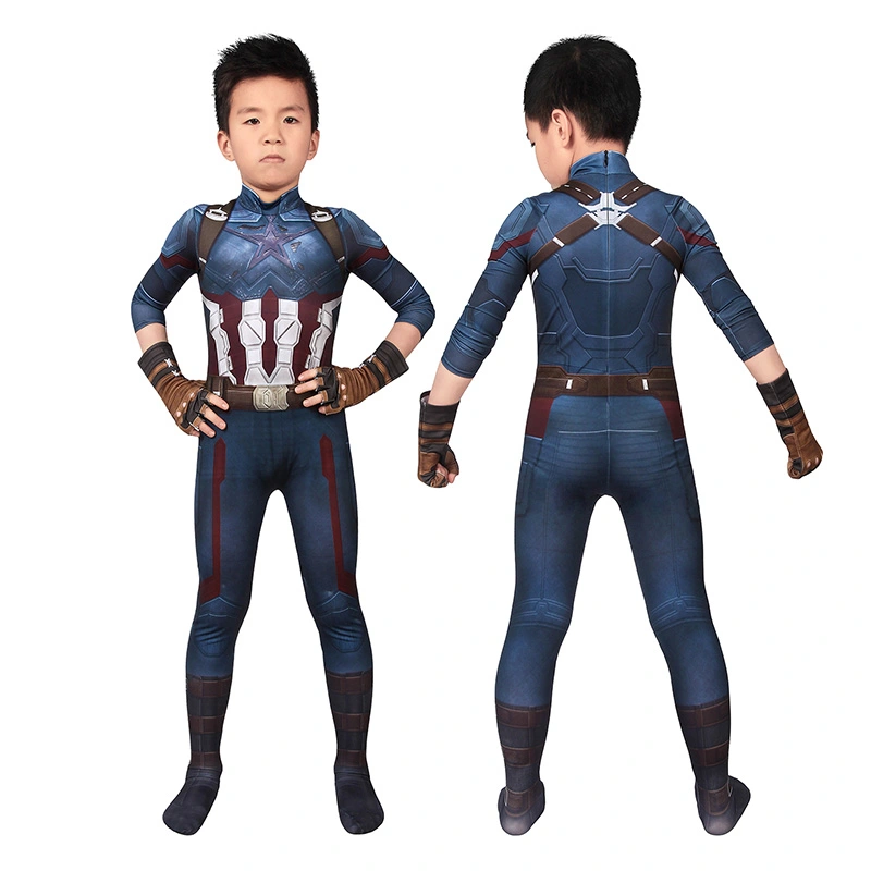 Kids Captain America Costume Avengers Infinity War Steve Rogers Cosplay Costume 1 Kids Captain America Costume Avengers Infinity War Steve Rogers Cosplay Costume