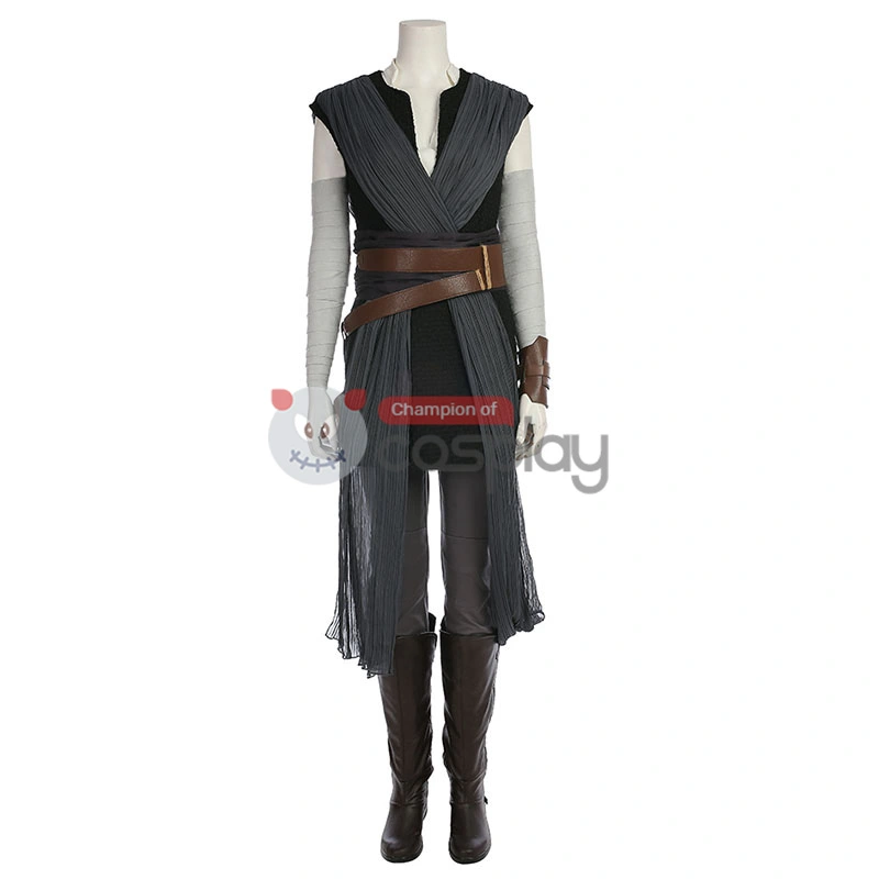 Star Wars 8 Rey Cosplay Costume Top Level 2 Star Wars 8 Rey Cosplay Costume Top Level - Image 2