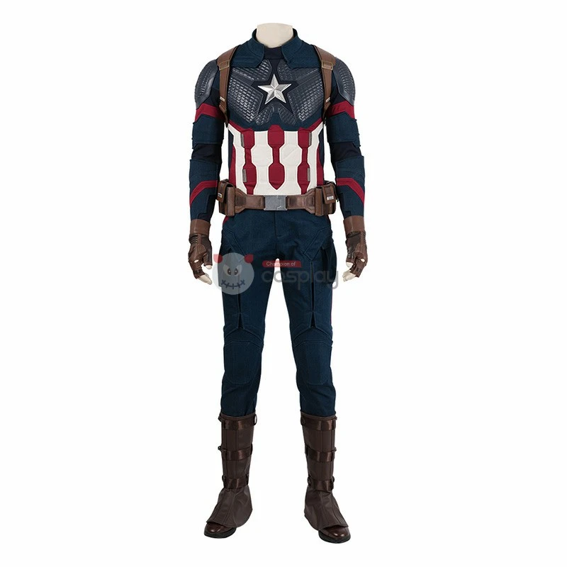 Captain America Cosplay Costumes Avengers Endgame Steve Rogers Costume 2 Captain America Cosplay Costumes Avengers Endgame Steve Rogers Costume - Image 2