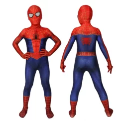 Peter Parker Kids SpiderMan Costume Spider-Man Into The Spider-Verse Cosplay Costumes