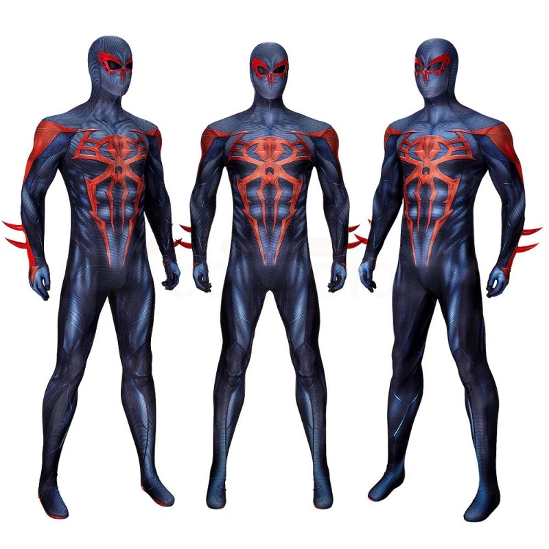Comic Spiderman 2099 V2 Cosplay Costume Spiderman Halloween Jumpsuit 2 Comic Spiderman 2099 V2 Cosplay Costume Spiderman Halloween Jumpsuit - Image 2