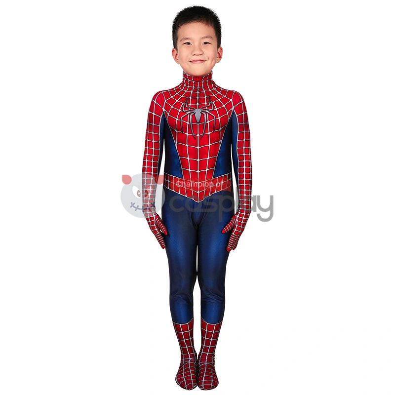 Spider Man Jumpsuit Tobey Maguire Cosplay Costume For Kids 2 Spider Man Jumpsuit Tobey Maguire Cosplay Costume For Kids - Image 2