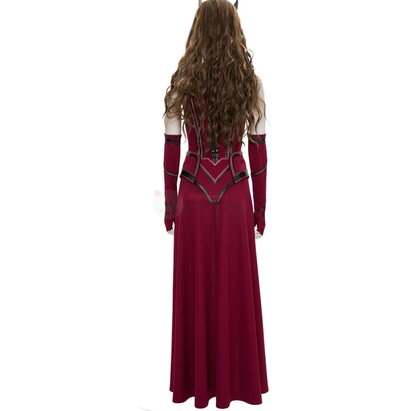 WandaVision Scarlet Witch Costume 2021 New Wanda Cosplay Suit Knit Edition 2 WandaVision Scarlet Witch Costume 2021 New Wanda Cosplay Suit Knit Edition - Image 2