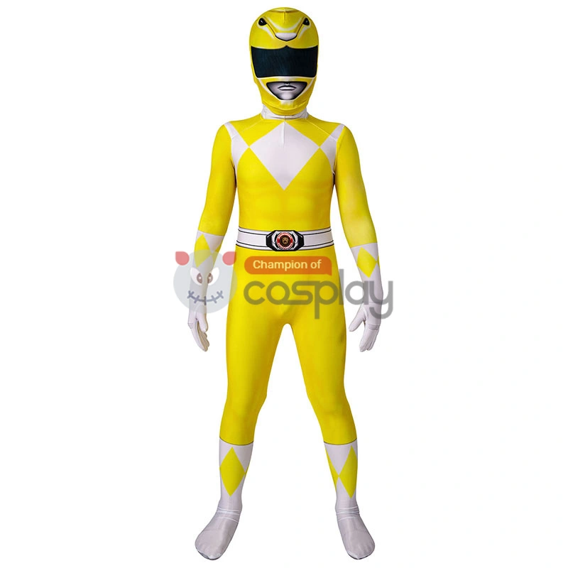 Mighty Morphin Power Rangers Cosplay Costume Yellow Ranger Suit For Kids 1 Mighty Morphin Power Rangers Cosplay Costume Yellow Ranger Suit For Kids