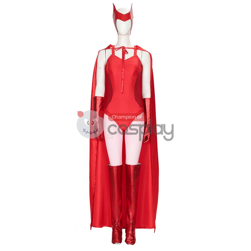2021 Wanda Costume WandaVision Maximoff Scarlet Witch Cosplay Suit 2 2021 Wanda Costume WandaVision Maximoff Scarlet Witch Cosplay Suit - Image 2