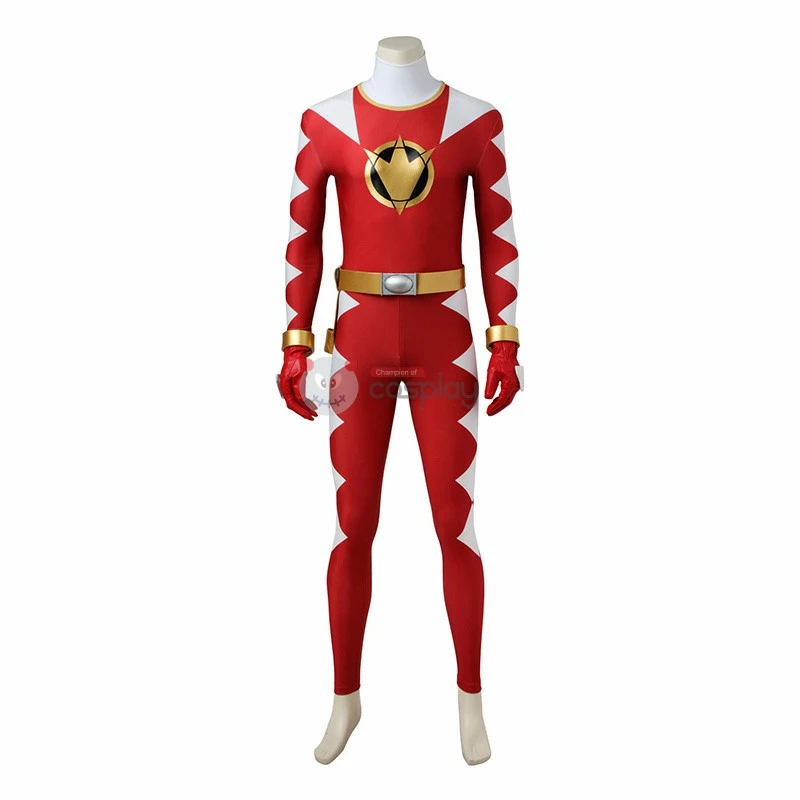 Power Rangers Dino Thunder Red Dino Ranger Conner McKnight Cosplay Costumes 2 Power Rangers Dino Thunder Red Dino Ranger Conner McKnight Cosplay Costumes - Image 2