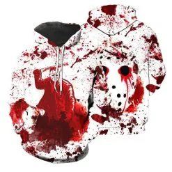2023 Halloween Hoodie Friday The 13th 3D Pattern Sweatshirt