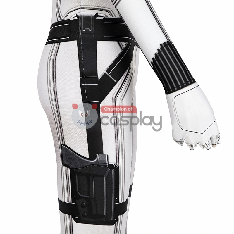Natasha Romanoff White Jumpsuit 2020 Movie Black Widow Cosplay Costume 11 Natasha Romanoff White Jumpsuit 2020 Movie Black Widow Cosplay Costume - Image 11