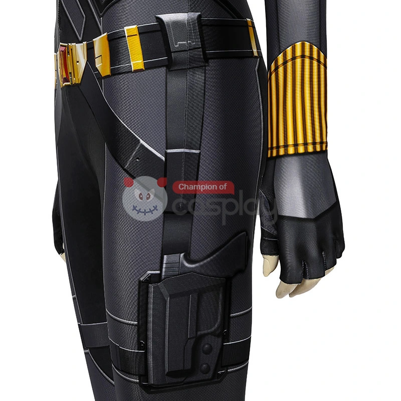 Natasha Romanoff Black Jumpsuit 2020 Movie Black Widow Cosplay Costume 11 Natasha Romanoff Black Jumpsuit 2020 Movie Black Widow Cosplay Costume - Image 11
