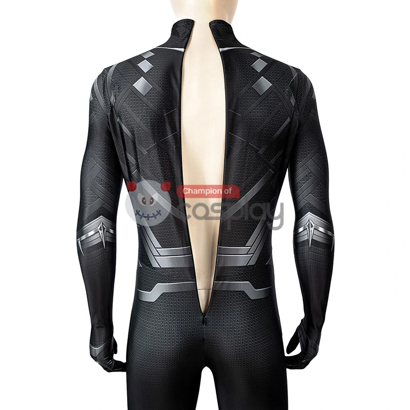 Captain America Civil War Cosplay Suit Black Panther T'Challa Jumpsuit 10 Captain America Civil War Cosplay Suit Black Panther T'Challa Jumpsuit - Image 10