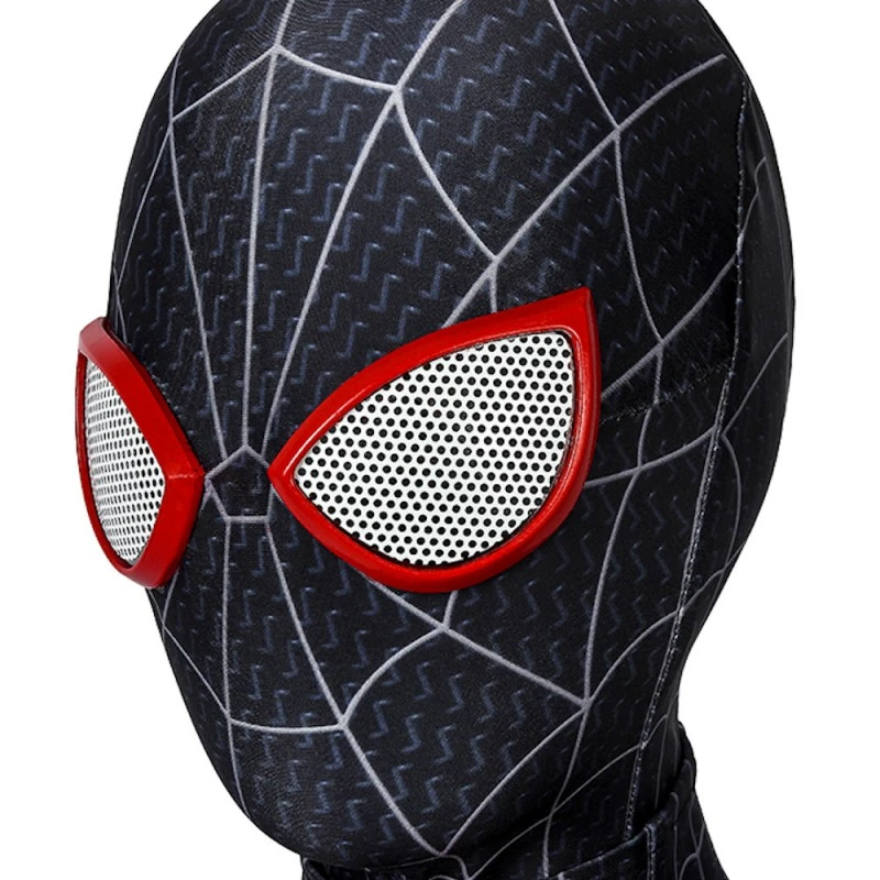 Kids Miles Morales Costume Spider-Man Into The Spider-Verse Cosplay Suit 12 Kids Miles Morales Costume Spider-Man Into The Spider-Verse Cosplay Suit - Image 12