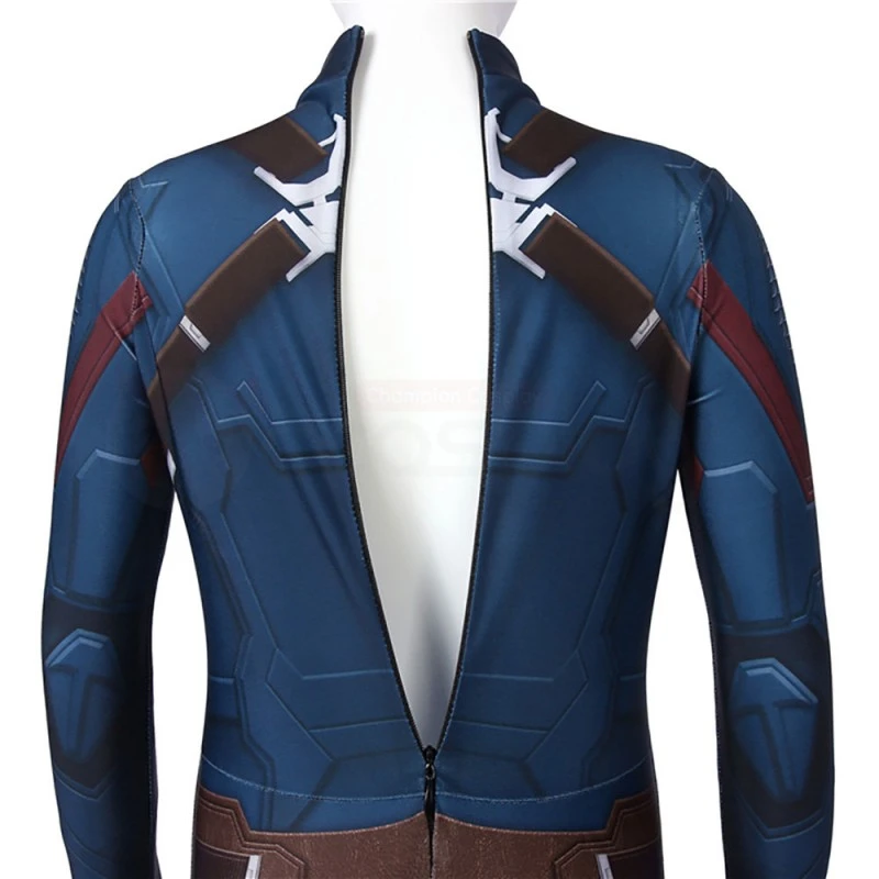 Kids Captain America 3D Jumpsuit Avengers Endgame Steven Rogers Cosplay Costume 10 Kids Captain America 3D Jumpsuit Avengers Endgame Steven Rogers Cosplay Costume - Image 10