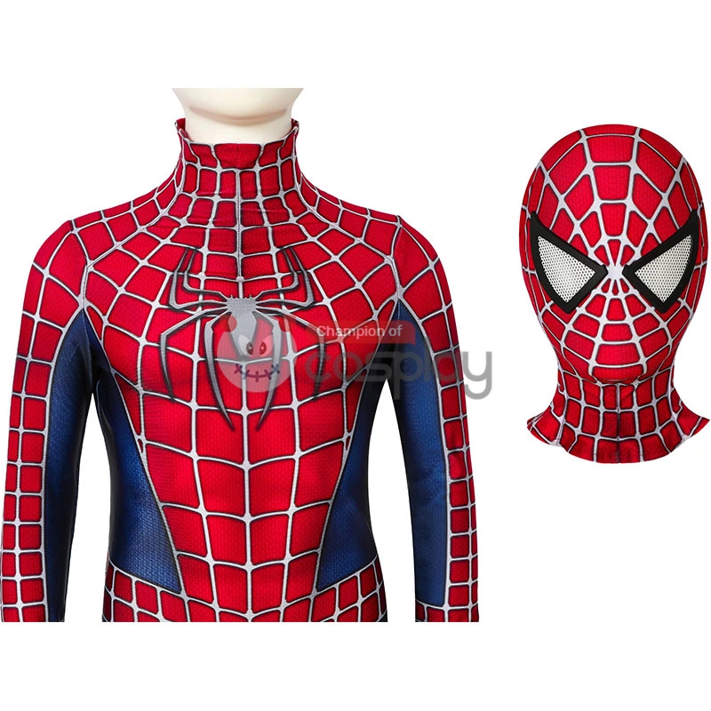 Spider Man Jumpsuit Tobey Maguire Cosplay Costume For Kids 12 Spider Man Jumpsuit Tobey Maguire Cosplay Costume For Kids - Image 12