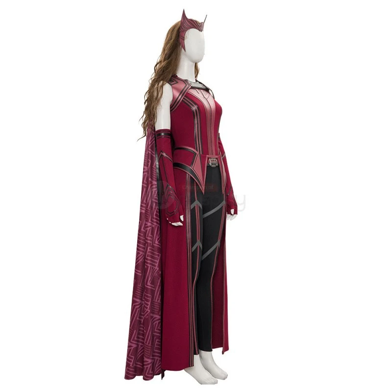 WandaVision Scarlet Witch Costume 2021 New Wanda Cosplay Suit Knit Edition 12 WandaVision Scarlet Witch Costume 2021 New Wanda Cosplay Suit Knit Edition - Image 12