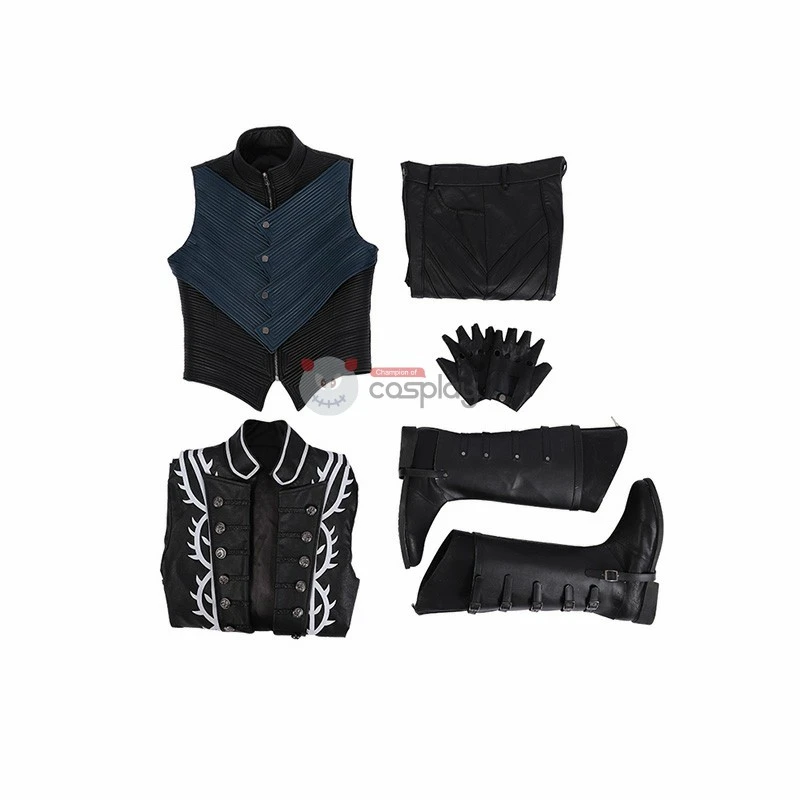 Vergil Costume Devil May Cry 5 Cosplay Costumes Windbreaker Full Set 14 Vergil Costume Devil May Cry 5 Cosplay Costumes Windbreaker Full Set - Image 14