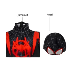 Kids Miles Morales Costume Spider-Man Into The Spider-Verse Cosplay Suit 25 Kids Miles Morales Costume Spider-Man Into The Spider-Verse Cosplay Suit -Ready To Ship Sales 12 800x800 198