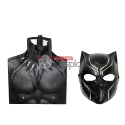Black Panther Cosplay Costume T'Challa Jumpsuit For Kids -Ready To Ship Sales 12 800x800 234