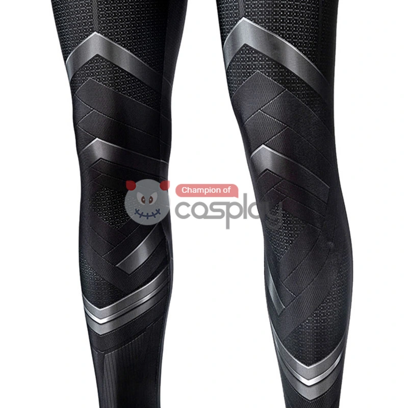 Captain America Civil War Cosplay Suit Black Panther T'Challa Jumpsuit 12 Captain America Civil War Cosplay Suit Black Panther T'Challa Jumpsuit - Image 12