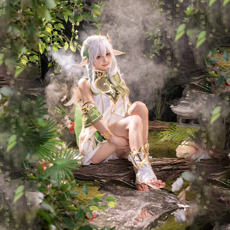 Genshin Impact Nahida Cosplay Costume Lesser Lord Dress 17 Genshin Impact Nahida Cosplay Costume Lesser Lord Dress - Image 17