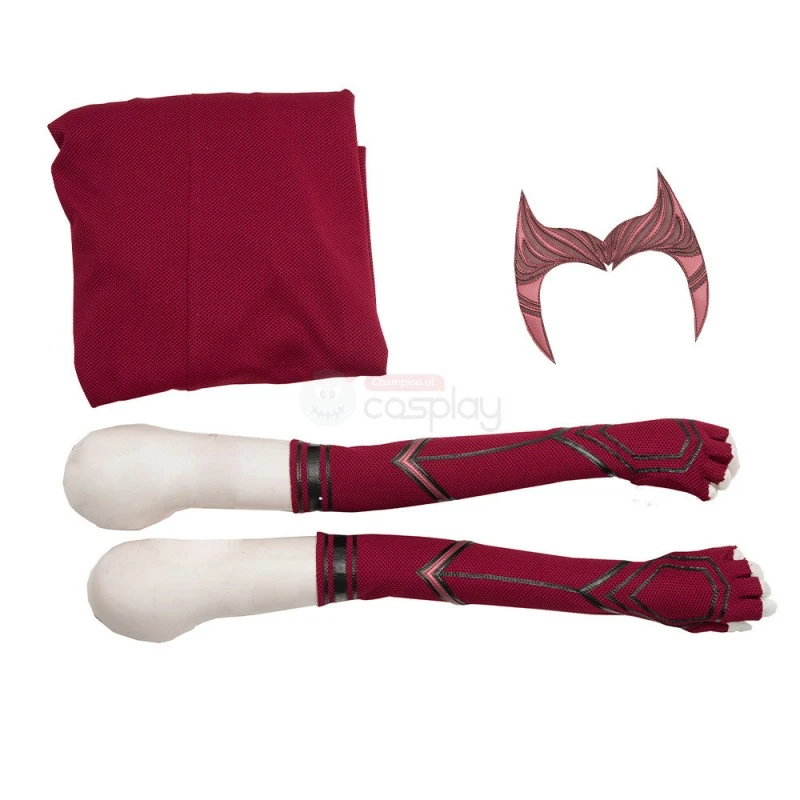 WandaVision Scarlet Witch Costume 2021 New Wanda Cosplay Suit Knit Edition 15 WandaVision Scarlet Witch Costume 2021 New Wanda Cosplay Suit Knit Edition - Image 15