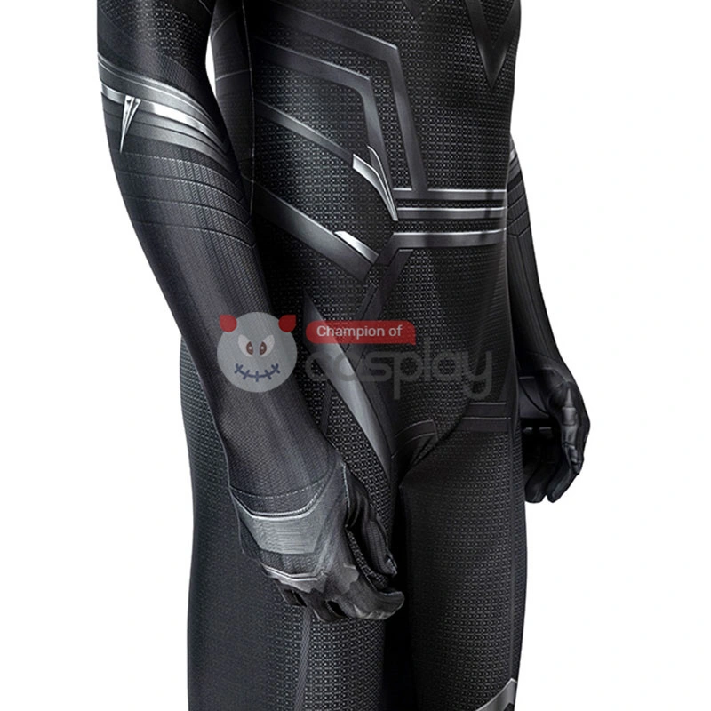 Captain America Civil War Cosplay Suit Black Panther T'Challa Jumpsuit 15 Captain America Civil War Cosplay Suit Black Panther T'Challa Jumpsuit - Image 15