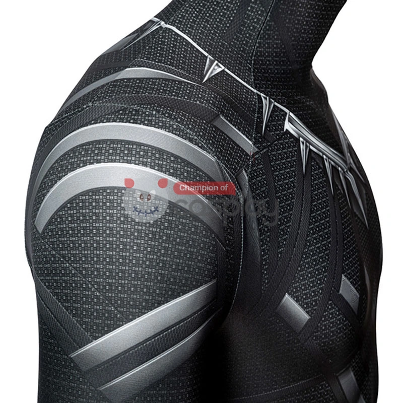 Captain America Civil War Cosplay Suit Black Panther T'Challa Jumpsuit 16 Captain America Civil War Cosplay Suit Black Panther T'Challa Jumpsuit - Image 16
