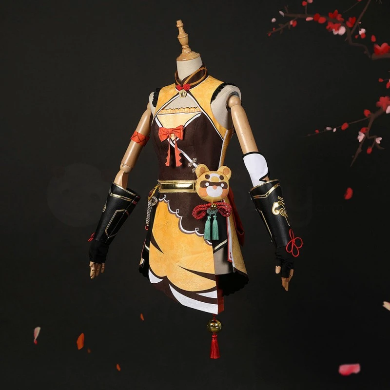 Xiangling Costume Game Genshin Impact Cosplay Suit 3 Xiangling Costume Game Genshin Impact Cosplay Suit - Image 3