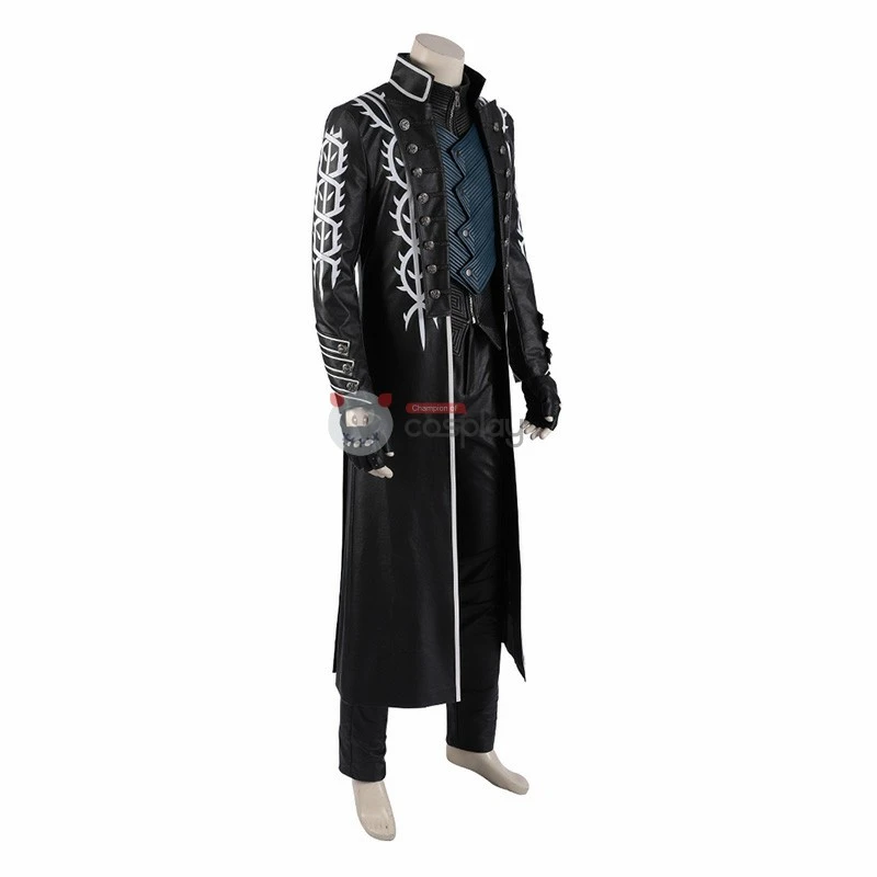Vergil Costume Devil May Cry 5 Cosplay Costumes Windbreaker Full Set 3 Vergil Costume Devil May Cry 5 Cosplay Costumes Windbreaker Full Set - Image 3