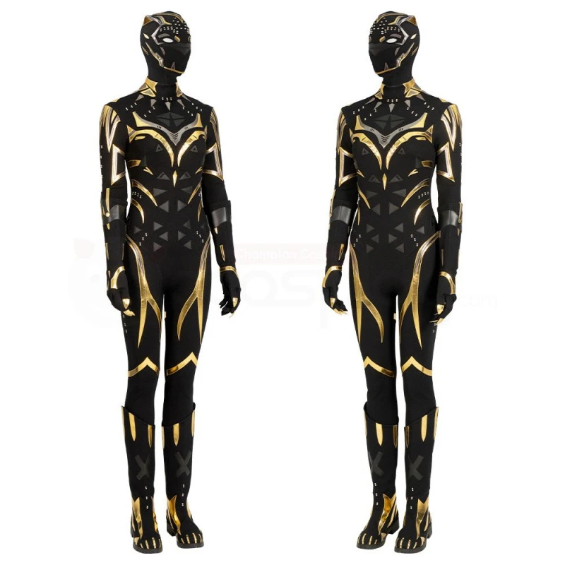 Shuri Black Costume Black Panther Wakanda Forever Cosplay Suit 2 Shuri Black Costume Black Panther Wakanda Forever Cosplay Suit - Image 2