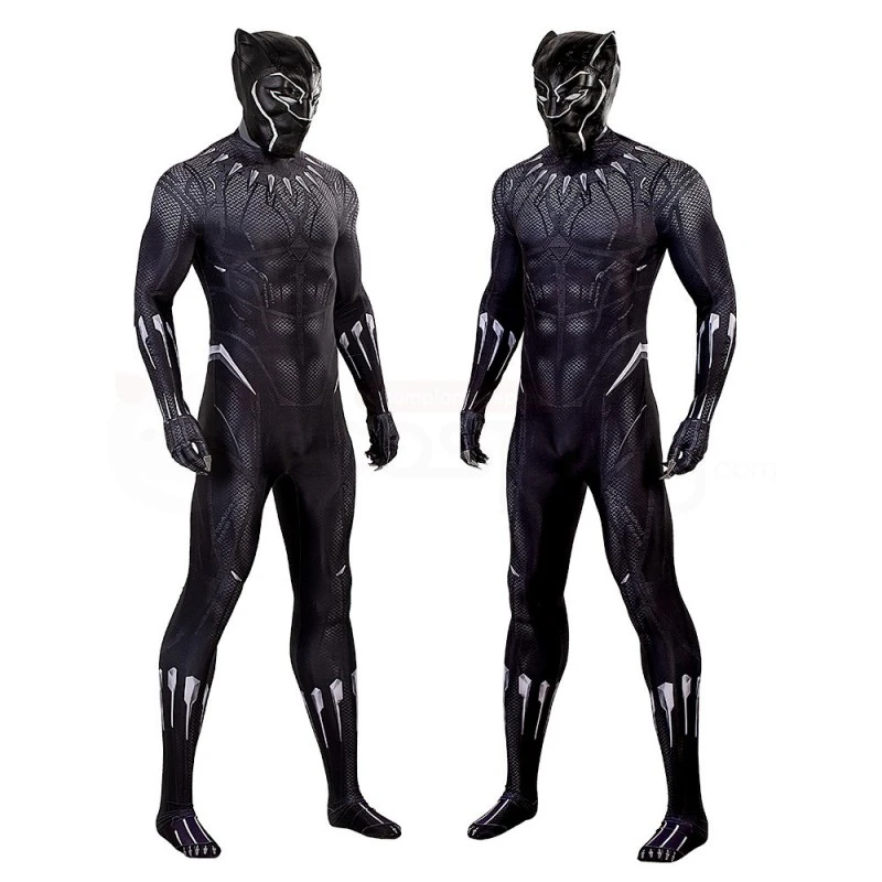 Black Panther Jumpsuit Black Cosplay Costume 2 Black Panther Jumpsuit Black Cosplay Costume - Image 2