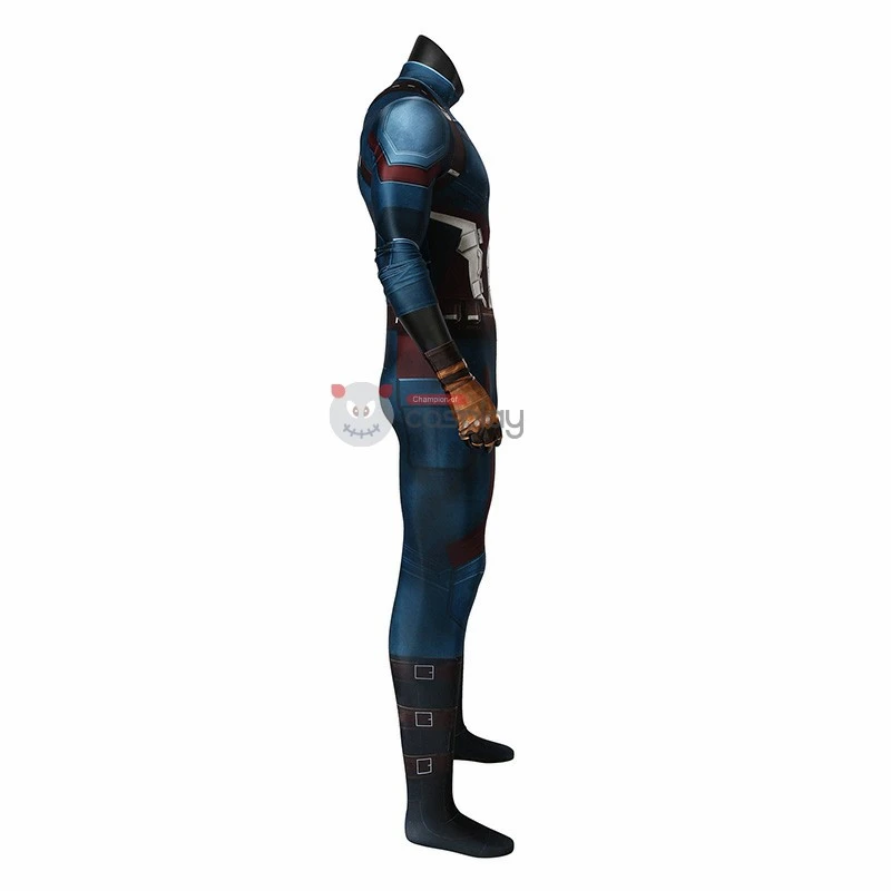 Captain America Costume Avengers 3 Infinity War Steve Rogers Jumpsuit Cosplay Costumes 3 Captain America Costume Avengers 3 Infinity War Steve Rogers Jumpsuit Cosplay Costumes - Image 3