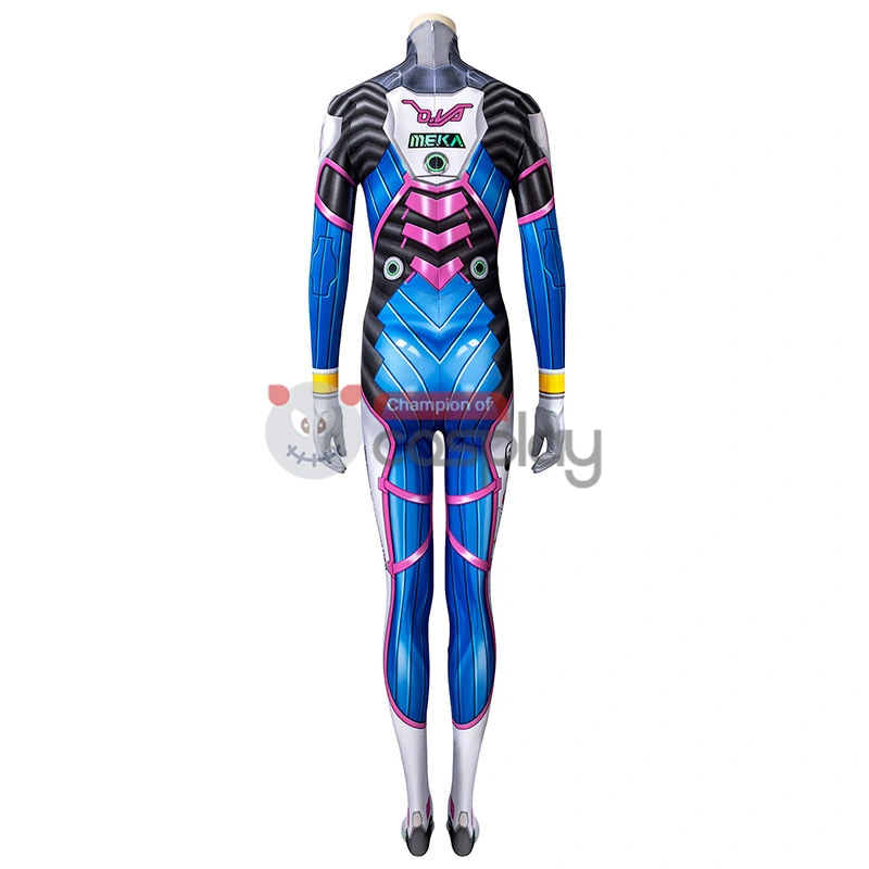 Overwatch D.Va Cosplay Costume OW Hana Song Jumpsuit 3 Overwatch D.Va Cosplay Costume OW Hana Song Jumpsuit - Image 3