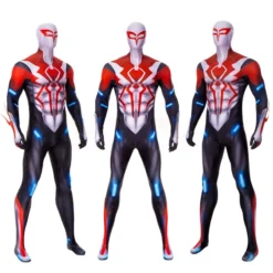 Comic Spiderman 2099 V2 Cosplay Costume Spiderman Halloween Jumpsuit 22 Comic Spiderman 2099 V2 Cosplay Costume Spiderman Halloween Jumpsuit -Ready To Ship Sales 2 800x800 484