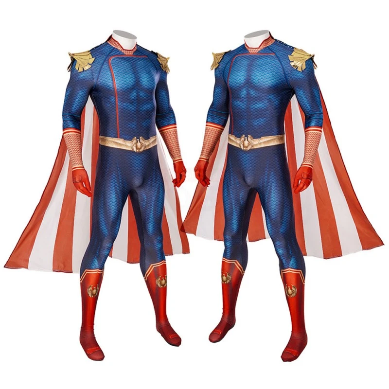 The Boys Season 1 Homelander Jumpsuit Cosplay Costume 2 The Boys Season 1 Homelander Jumpsuit Cosplay Costume - Image 2