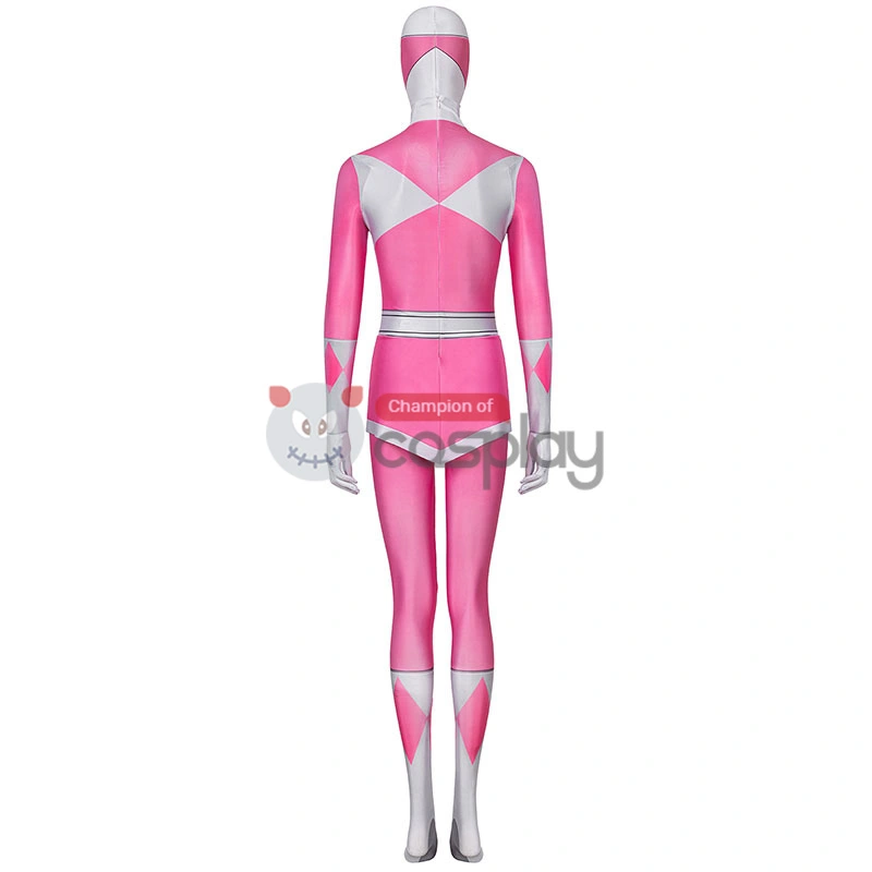 Pink Ranger Costume Mighty Morphin Power Rangers Cosplay Suit 3 Pink Ranger Costume Mighty Morphin Power Rangers Cosplay Suit - Image 3